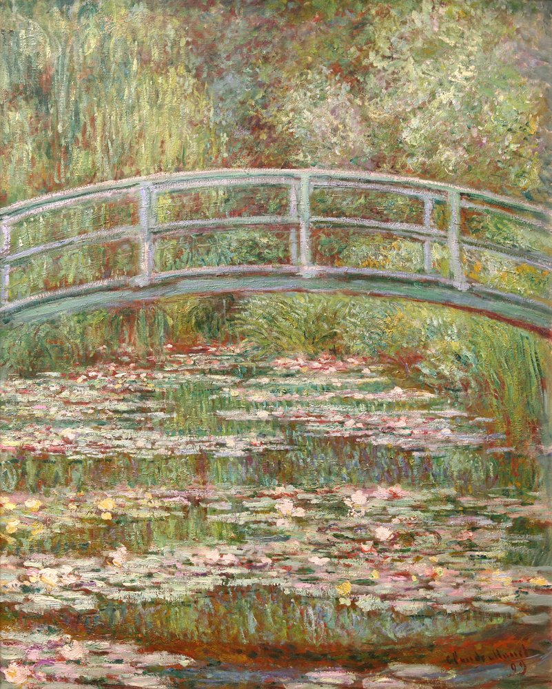 Bridge Over a Pond of Water Lilies by Claude Monet